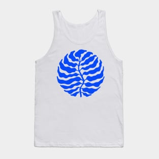 Wild Ferns: Ultramarine Blue Edition Art Print | Mid-Century Edition Tank Top